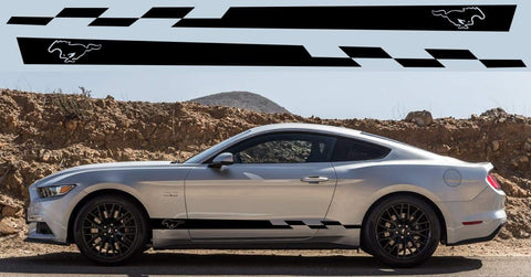 Vinyl Graphics Line Finish Graphics Racing Line Sticker Special Made For Ford Mustang