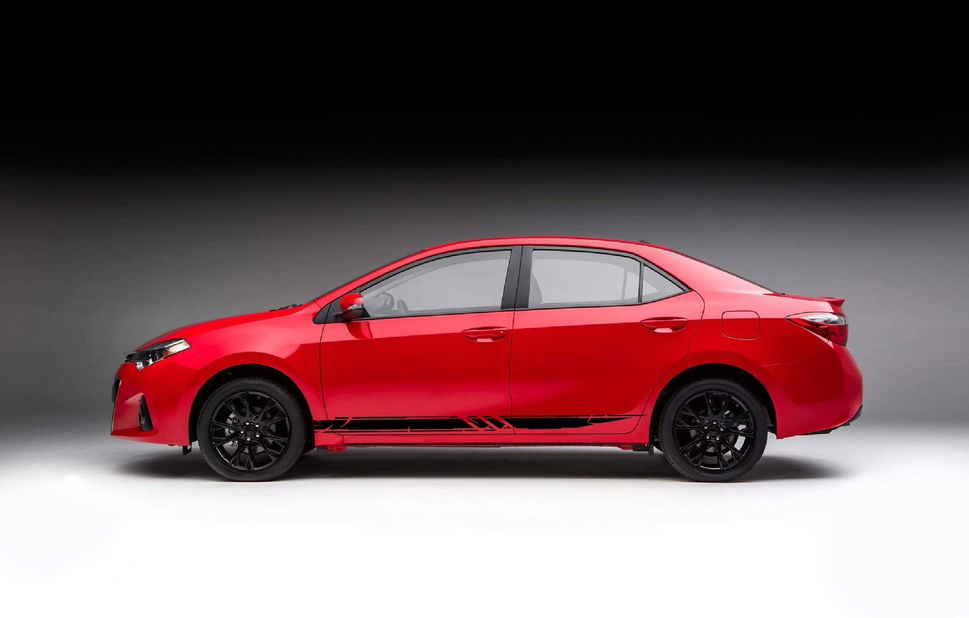 Vinyl Graphics Line Graphic Gift Toyota Corolla Racing Stripes for Corolla car stickers decals