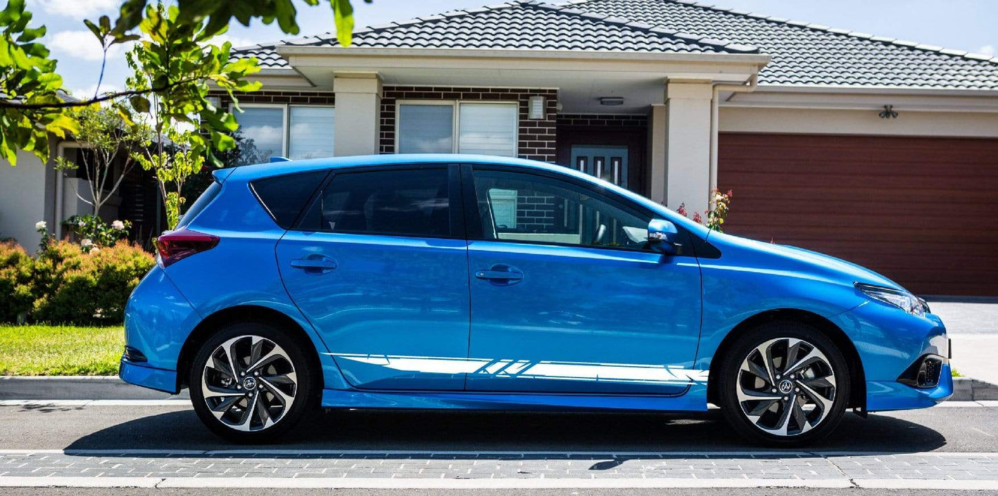 Vinyl Graphics Line Graphic Gift Toyota Corolla Racing Stripes for Corolla car stickers decals