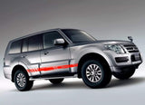 Line Graphic Vinyl Side Racing Stripes for Mitsubishi Pajero