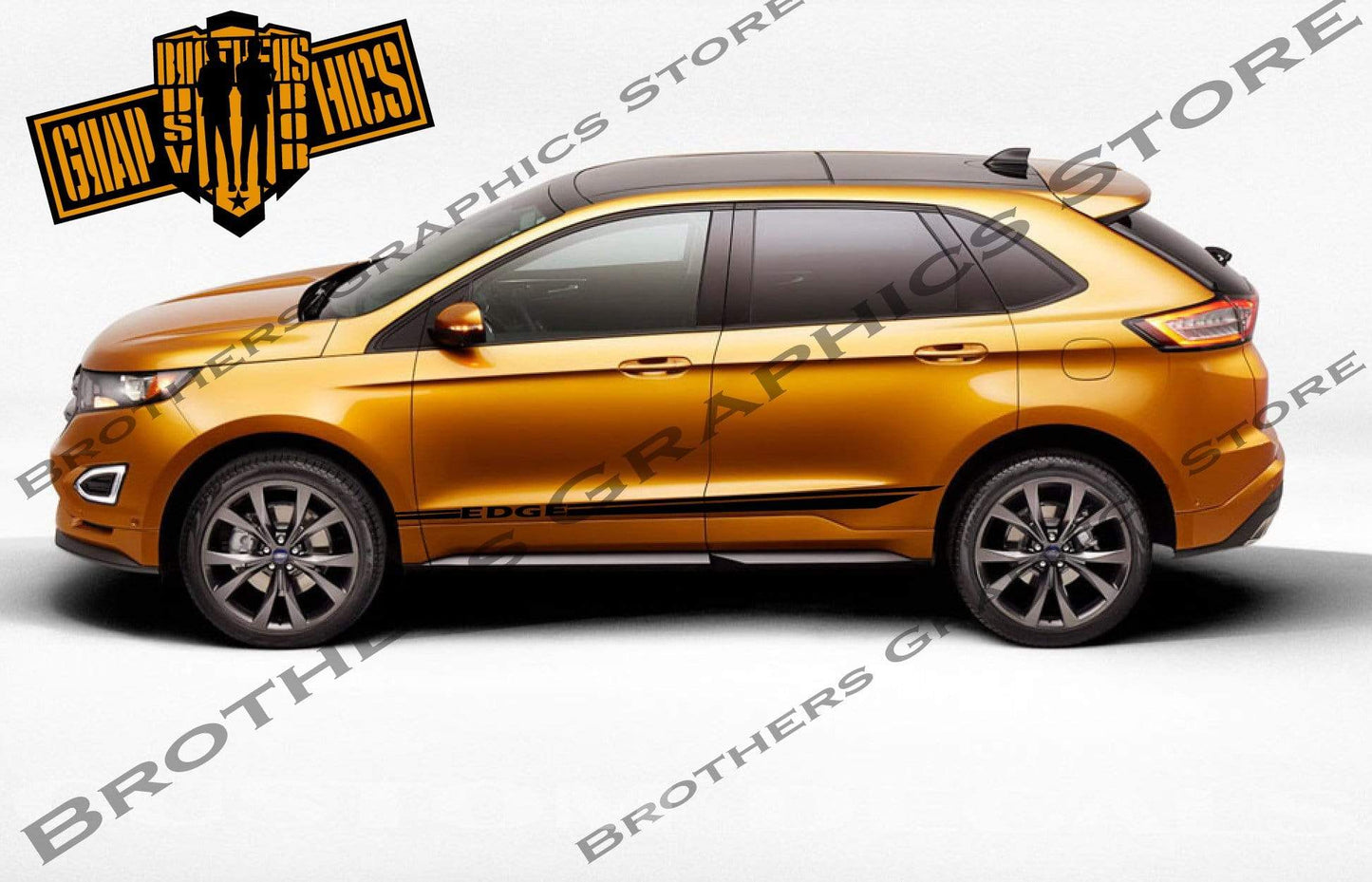 Premium Vinyl Stickers Compatible With Ford Edge Style Design New Design
