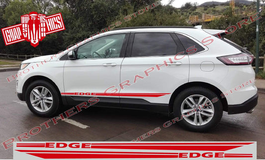 Kit d'autocollants latéraux en vinyle avec graphiques linéaires pour Ford Edge