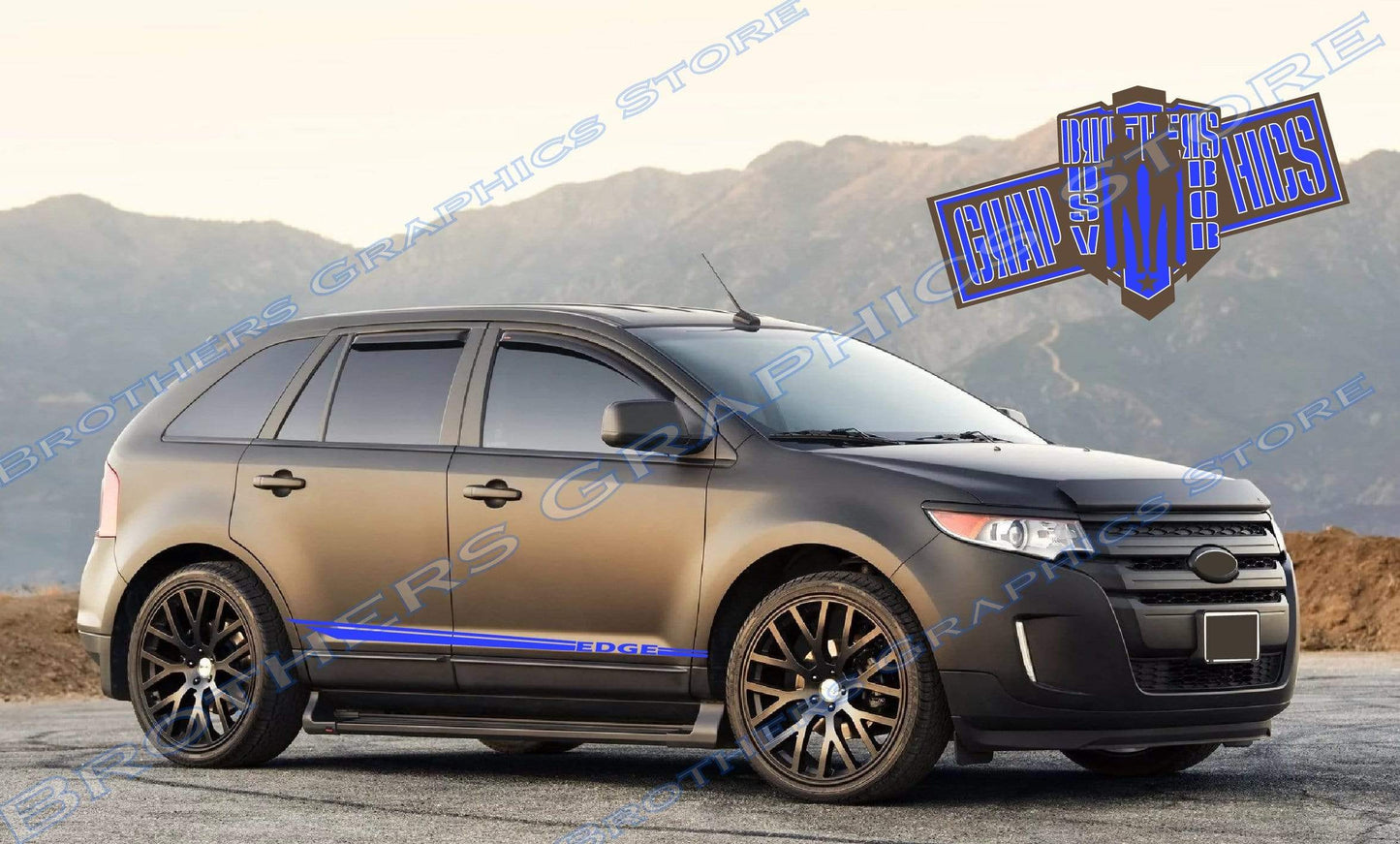 Premium Vinyl Stickers Compatible With Ford Edge Style Design New Design