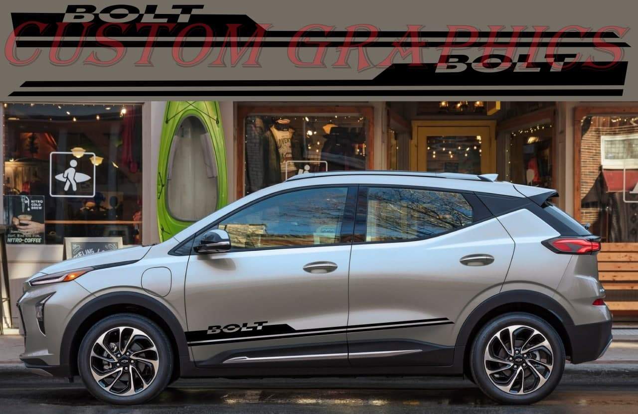 Vinyl Graphics Line Logo Design Graphics Compatible With Chevrolet Bolt