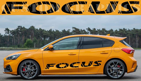 Vinyl Graphics Logo Design Decal Sticker Vinyl Side Racing Stripes for Ford Focus