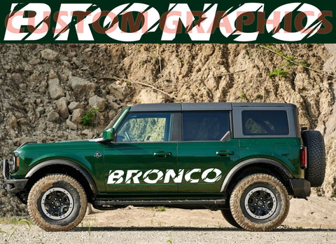 Vinyl Graphics Logo Design Stickers Decals Vinyl Compatible With Ford Bronco