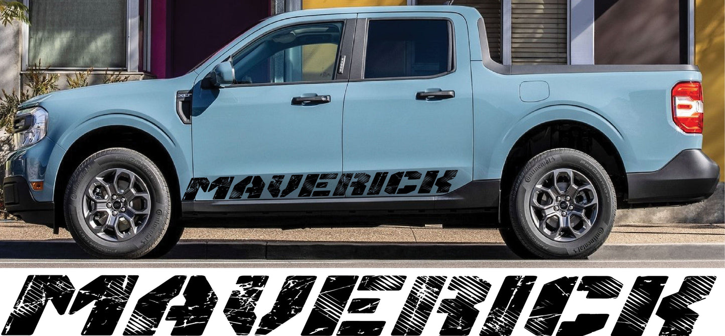 Premium Quality Stickers Compatible With Ford Maverick Name Unique Design Sticker Street Auto