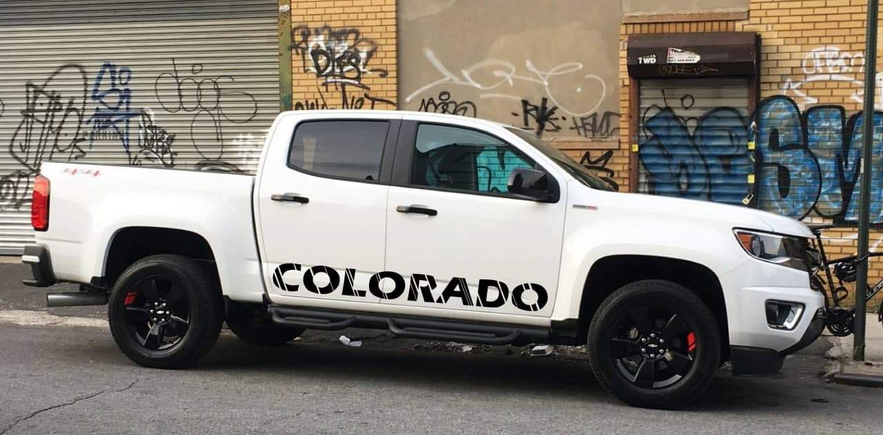Vinyl Graphics Logo Graphic Stickers Car Vinyl Stripes Compatible with Chevrolet Colorado 2000-2021
