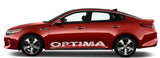 Vinyl Graphics Logo Line Design Decal Sticker Vinyl Side Racing Stripes Compatible with Kia Optima