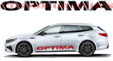 Vinyl Graphics Logo Line Design Decal Sticker Vinyl Side Racing Stripes Compatible with Kia Optima