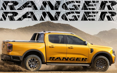 Vinyl Graphics Logo Line Design Sticker Side Door Stripe Stickers Compatible With Ford Ranger