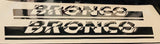 Vinyl Graphics Logo line Design Stickers Decals Vinyl Graphics Compatible With Ford Bronco
