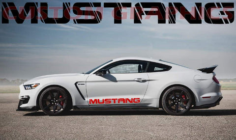 Vinyl Graphics Logo Stickers compatible with Ford Mustang  | Ford mustang pony decal