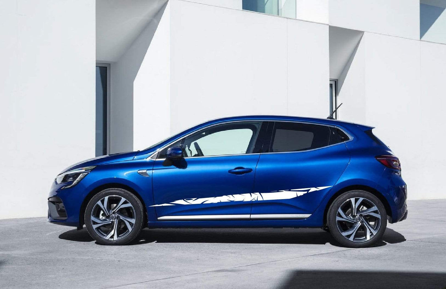 Autocollants graphiques de luxe pour Renault Clio Autocollants de voiture Renault Clio Racing Stripes