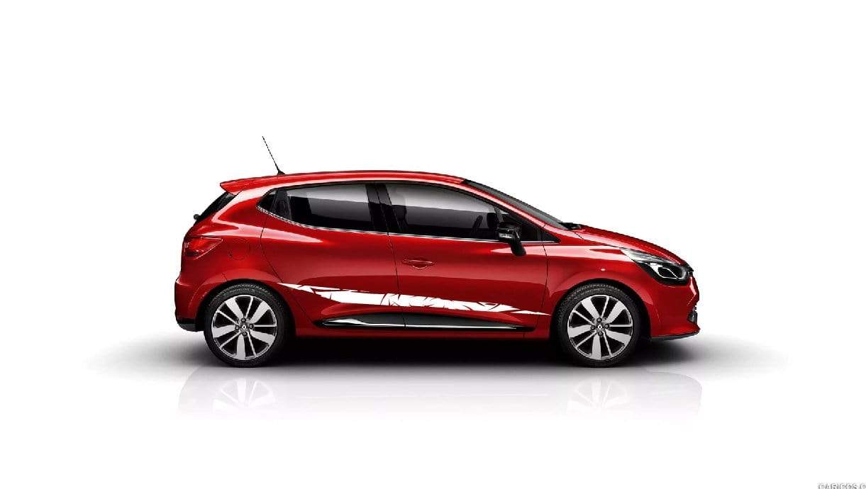 Autocollants graphiques de luxe pour Renault Clio Autocollants de voiture Renault Clio Racing Stripes