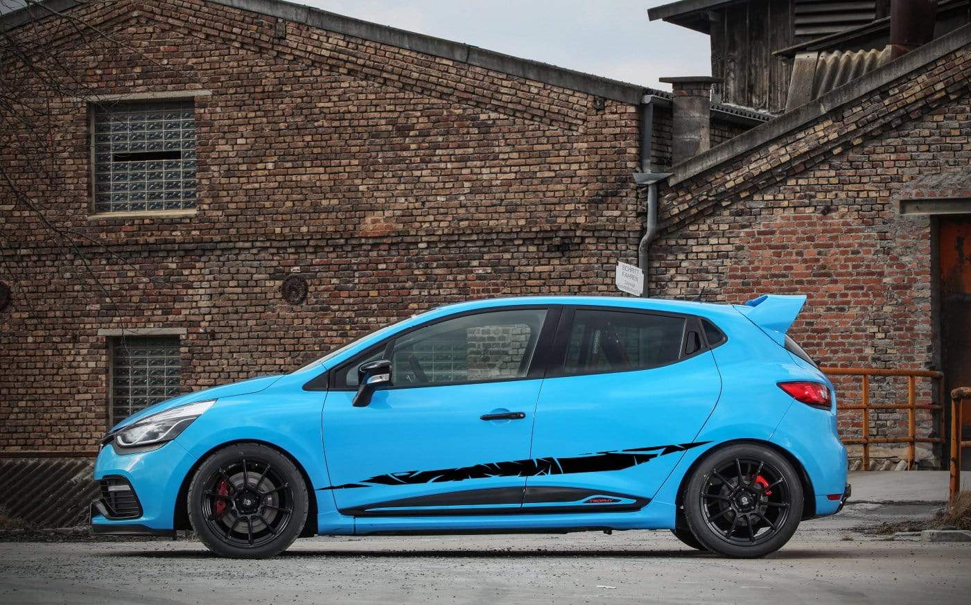 Autocollants graphiques de luxe pour Renault Clio Autocollants de voiture Renault Clio Racing Stripes