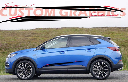 Vinyl Graphics Man Design Stickers Custom Graphic Decals Pair stickers For Opel Grandland