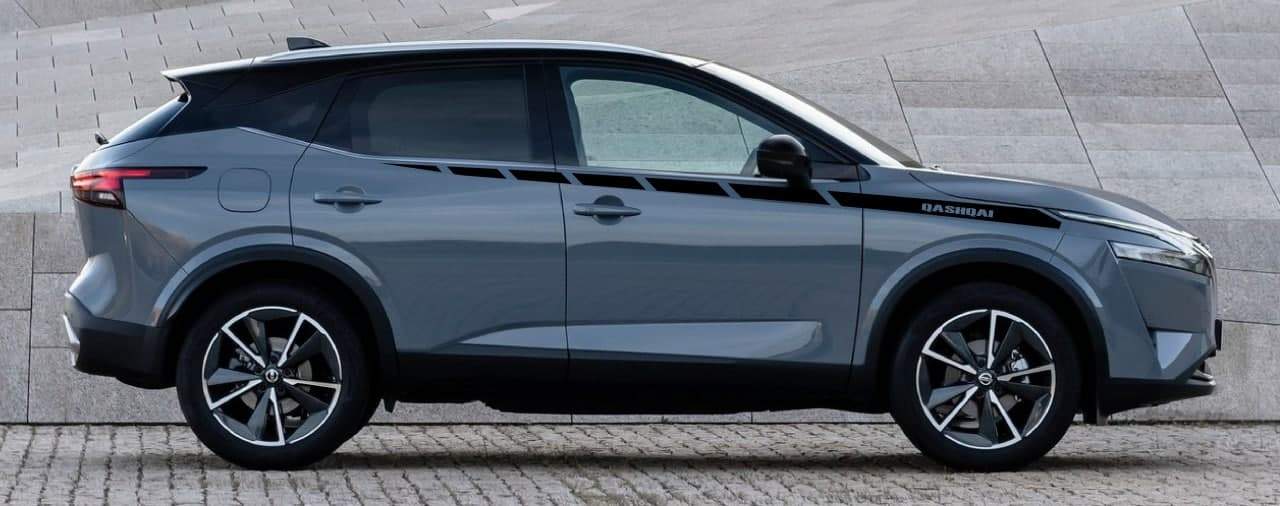 Vinyl Graphics MAN Line Classic Design Decal Sticker Side Door Stripe Stickers For Nissan Qashqai