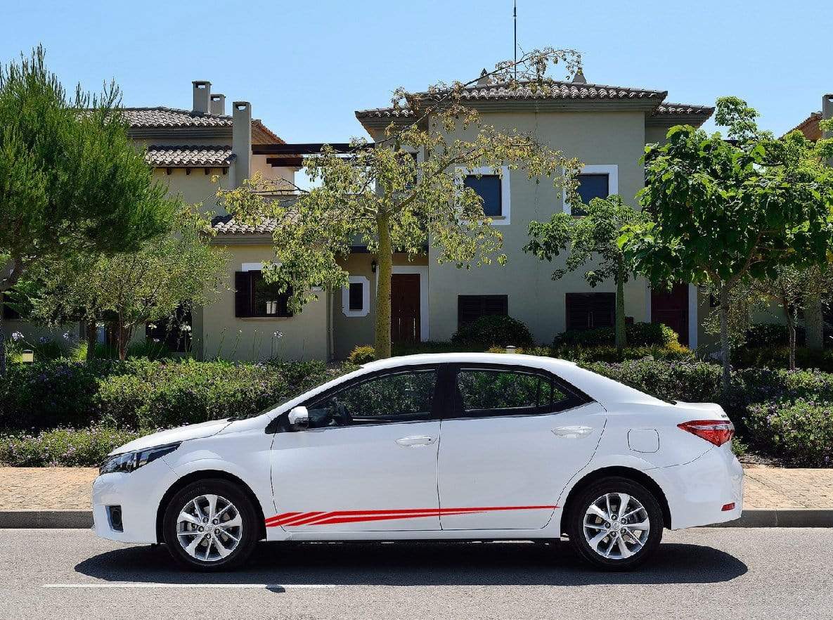 Vinyl Graphics MAN Line Graphic Gift Toyota Corolla Racing Stripes for Corolla car stickers decals