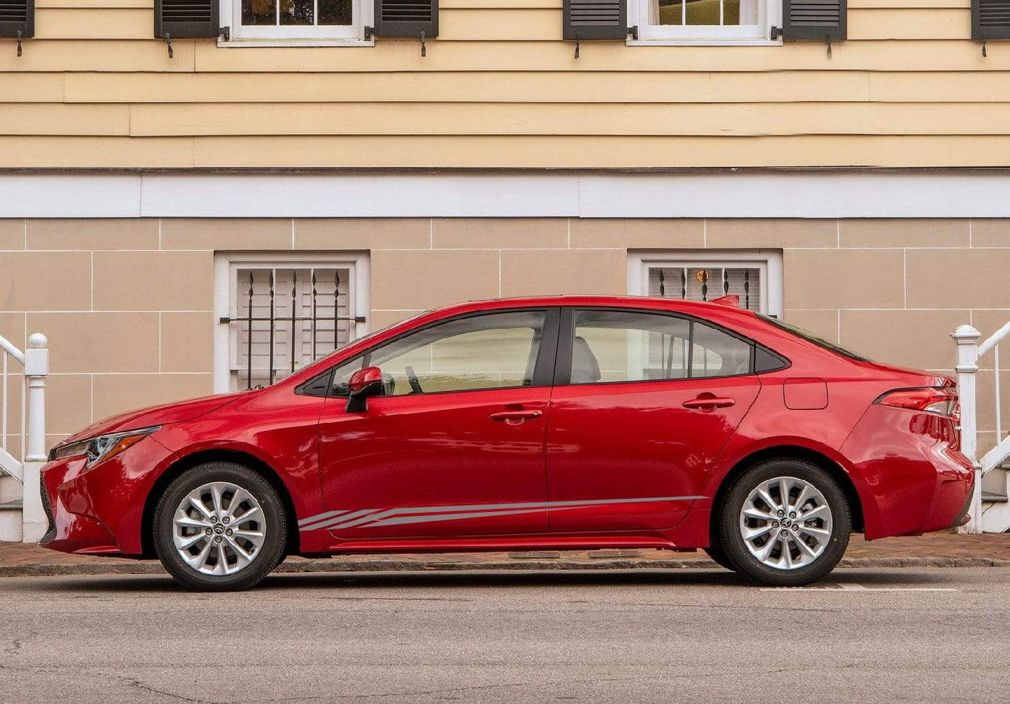 Vinyl Graphics MAN Line Graphic Gift Toyota Corolla Racing Stripes for Corolla car stickers decals