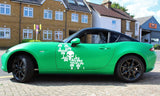 Mazda car decals  Skull Graphics For Mazda MX-5