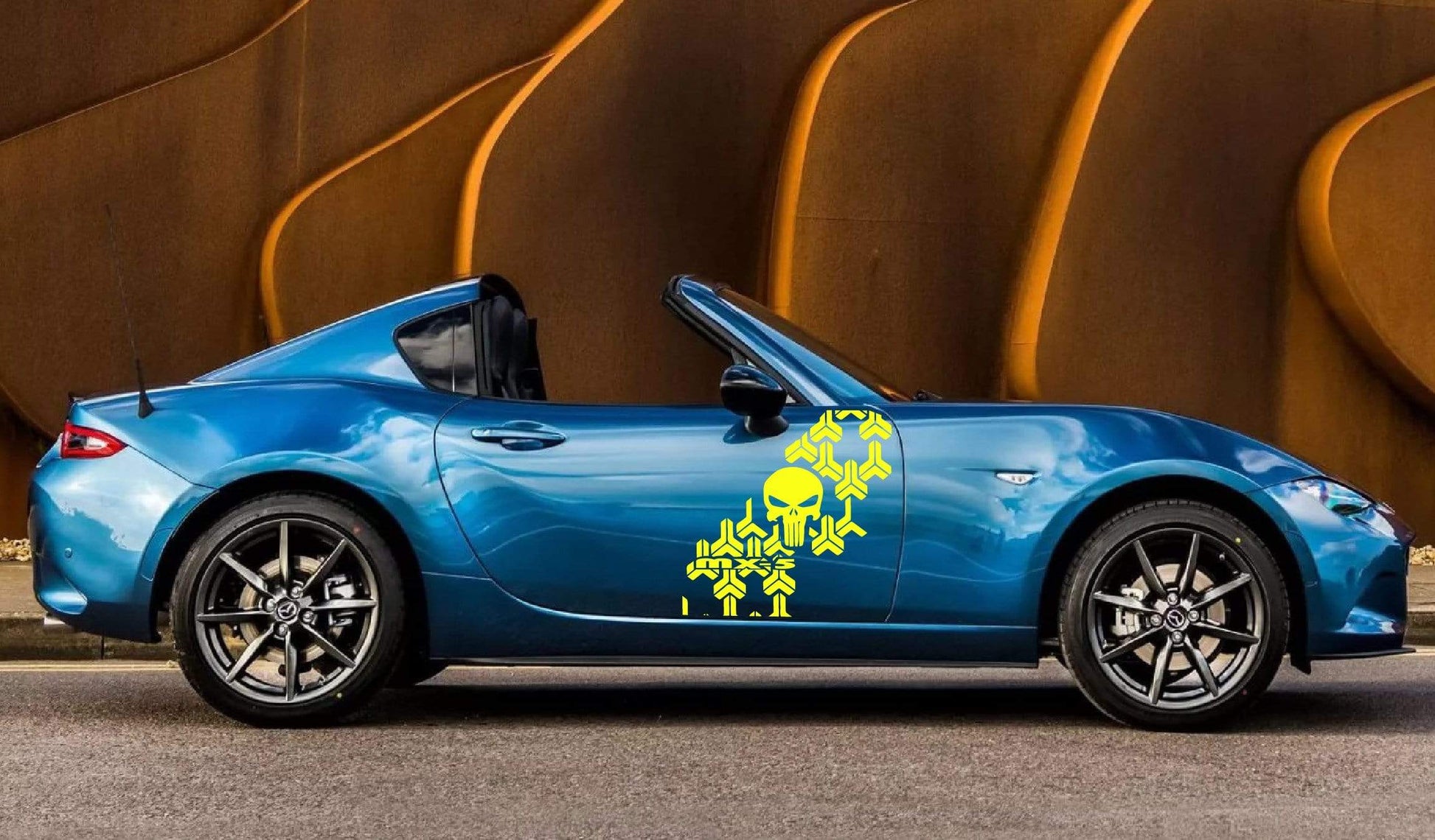 Premium Quality Stickers Compatible With Mazda MX-5 Style Design Car Styling Skull Graphics