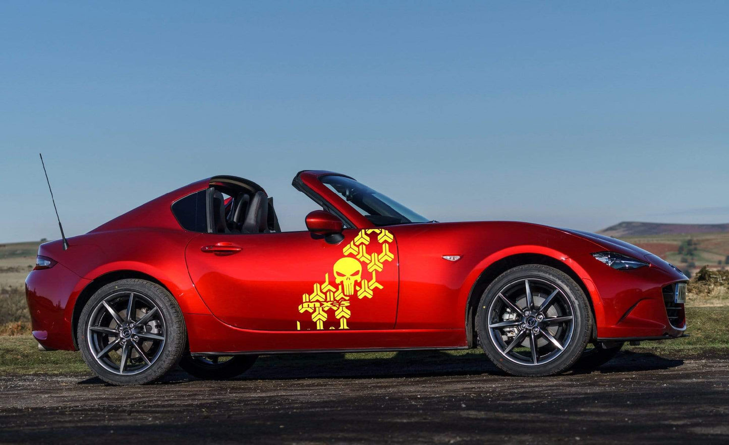 Premium Quality Stickers Compatible With Mazda MX-5 Style Design Car Styling Skull Graphics