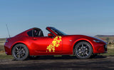 Premium Quality Stickers Compatible With Mazda MX-5 Style Design Car Styling Skull Graphics
