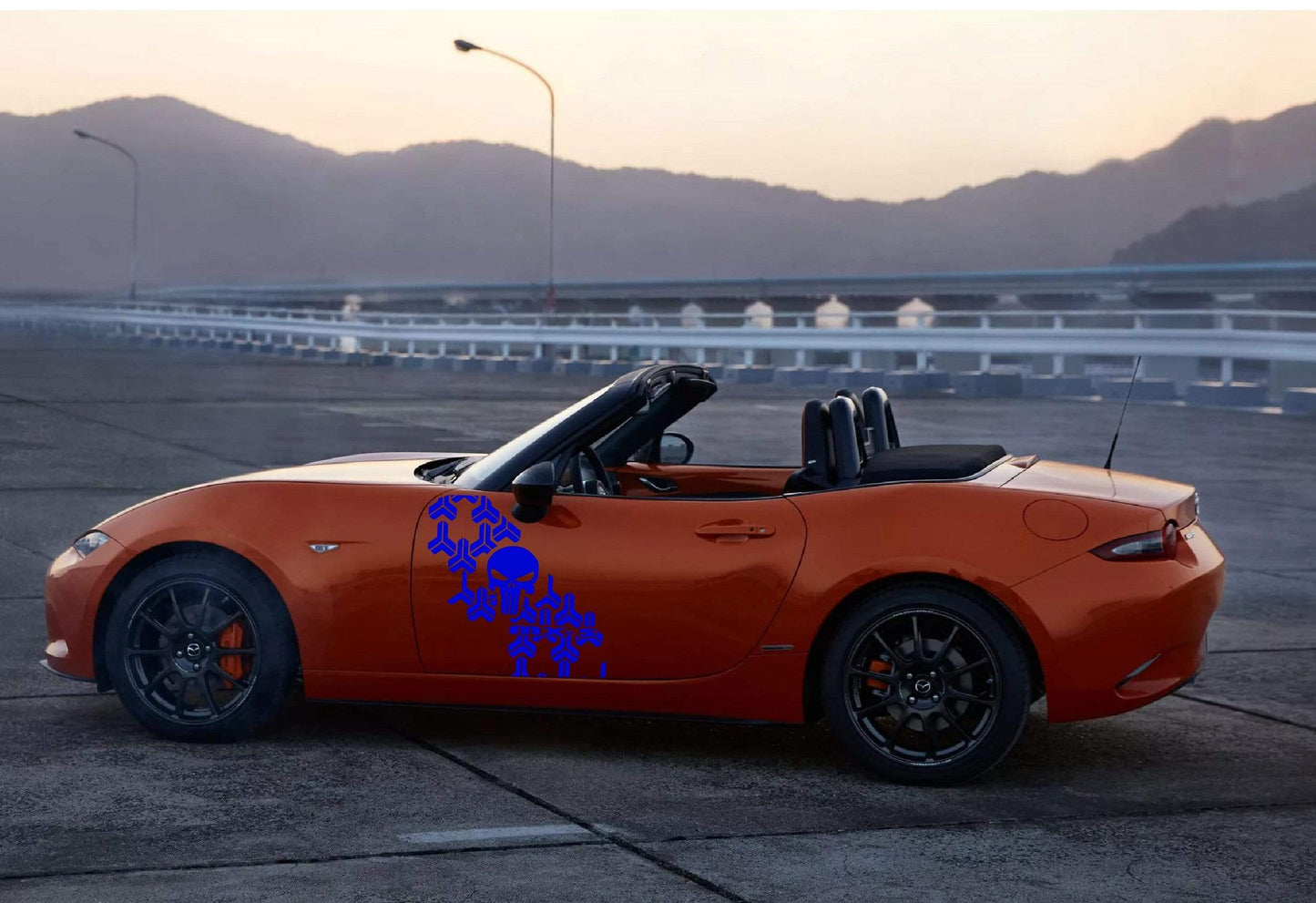 Premium Quality Stickers Compatible With Mazda MX-5 Style Design Car Styling Skull Graphics