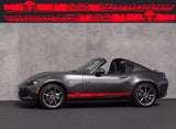 Premium Quality Stickers Compatible With Mazda MX-5 Miata Skull Line Design