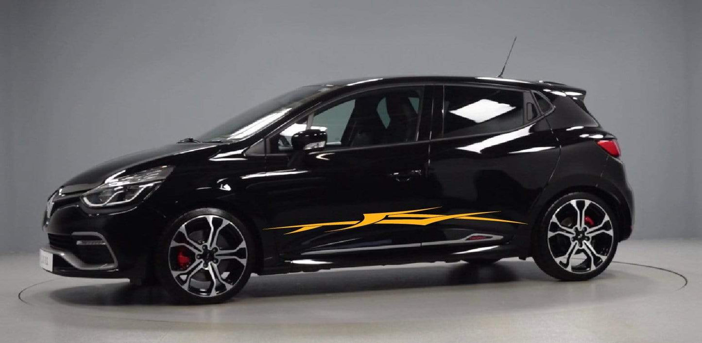 Autocollants graphiques tribaux pour hommes Renault Racing Stripes pour Renault Clio autocollants renault clio