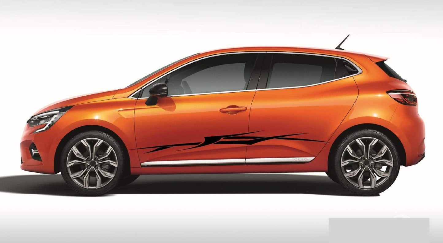 Autocollants graphiques tribaux pour hommes Renault Racing Stripes pour Renault Clio autocollants renault clio