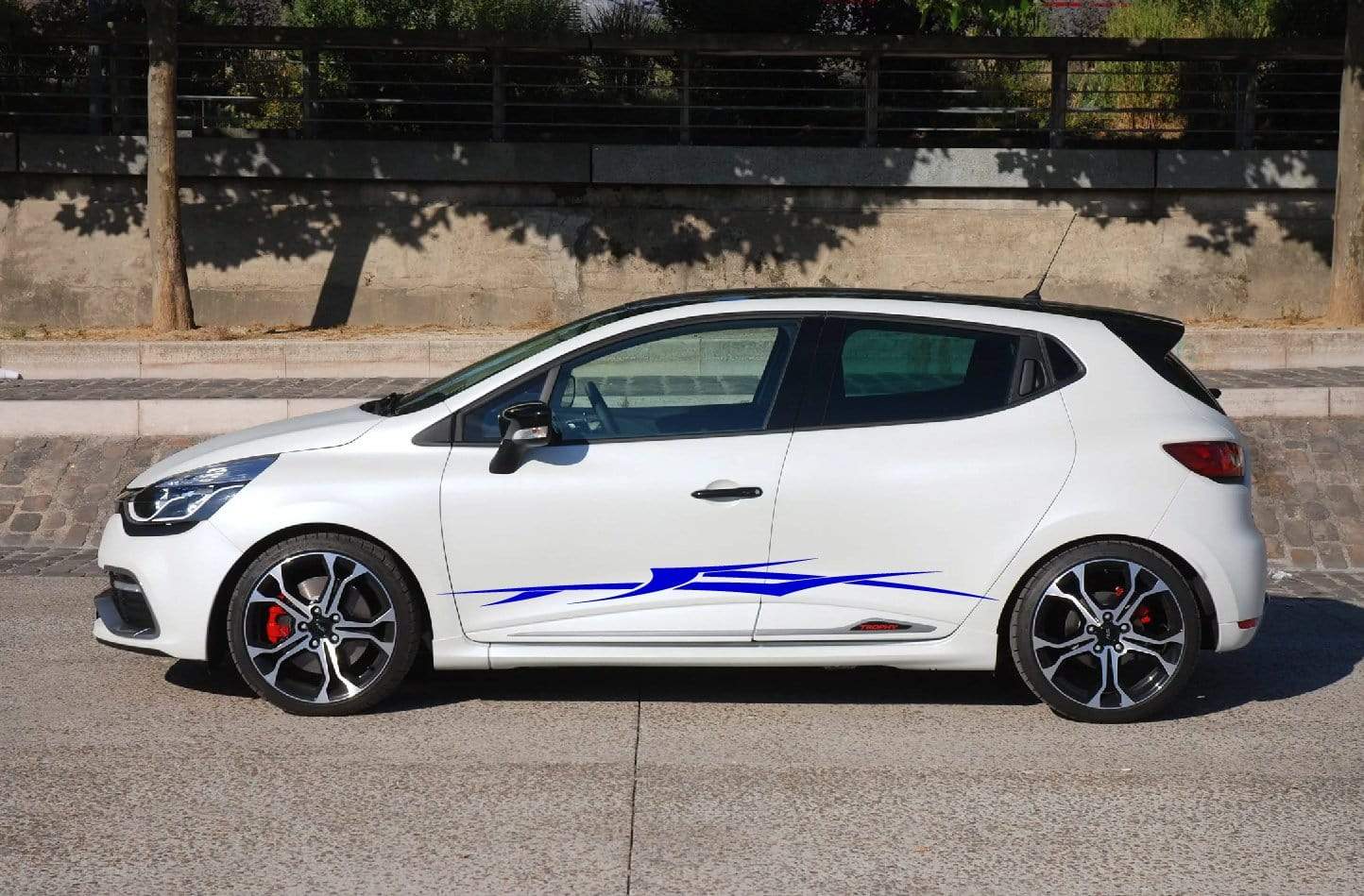 Autocollants graphiques tribaux pour hommes Renault Racing Stripes pour Renault Clio autocollants renault clio