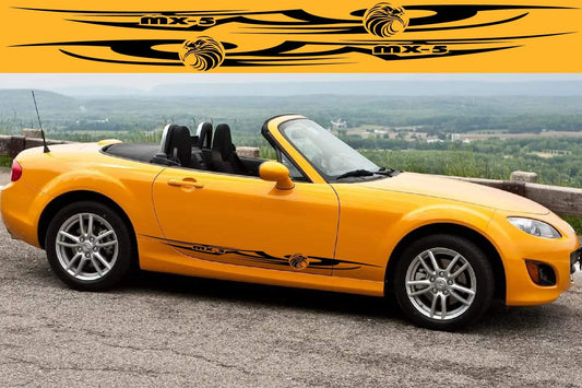 Premium Quality Stickers Compatible With Mazda MX-5 Miata Eagle Line Design
