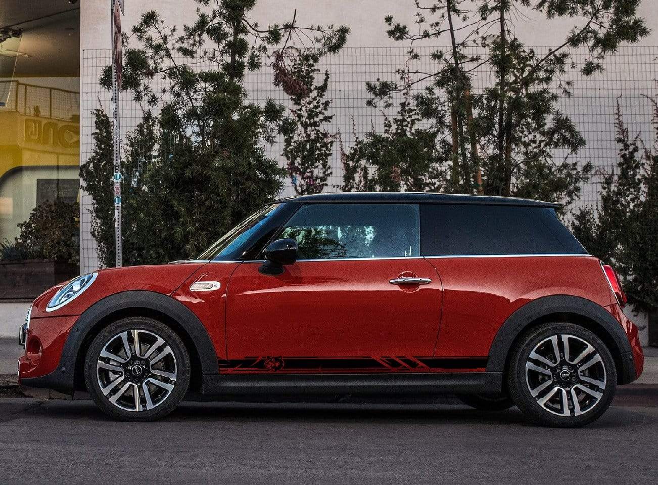 Premium Vinyl Stickers Compatible with Mini Cooper Racing Decals Wolf Graphic Clubman Stickers | Countryman Stickers