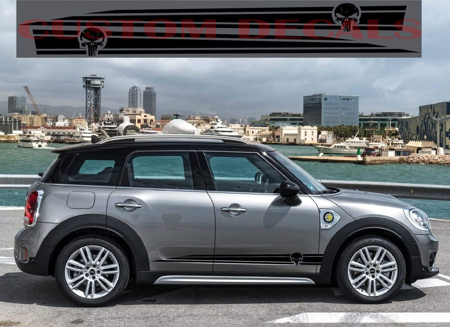 Autocollants Mini Cooper SKULL Graphic | Autocollants Clubman | Autocollants Countryman