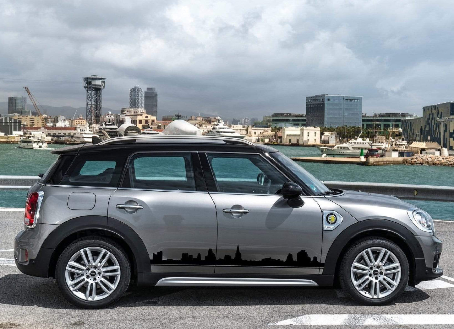 Premium Quality Vinyl Sticker fit Mini Cooper Vinyl car stickers Automotive decals Town line Design Clubman, John Cooper, Countryman