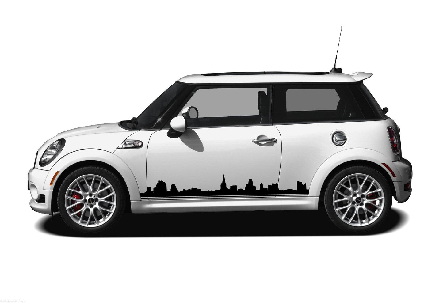Premium Quality Vinyl Sticker fit Mini Cooper Vinyl car stickers Automotive decals Town line Design Clubman, John Cooper, Countryman
