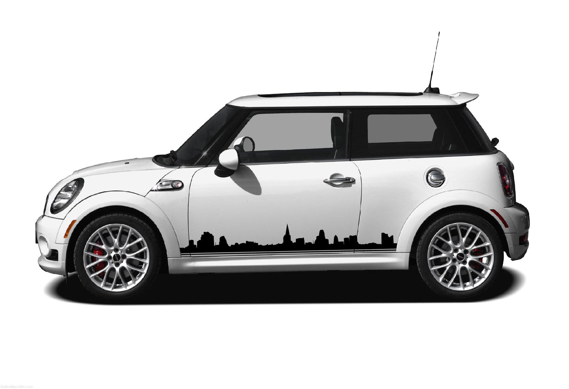 Premium Quality Vinyl Sticker fit Mini Cooper Vinyl car stickers Automotive decals Town line Design Clubman, John Cooper, Countryman