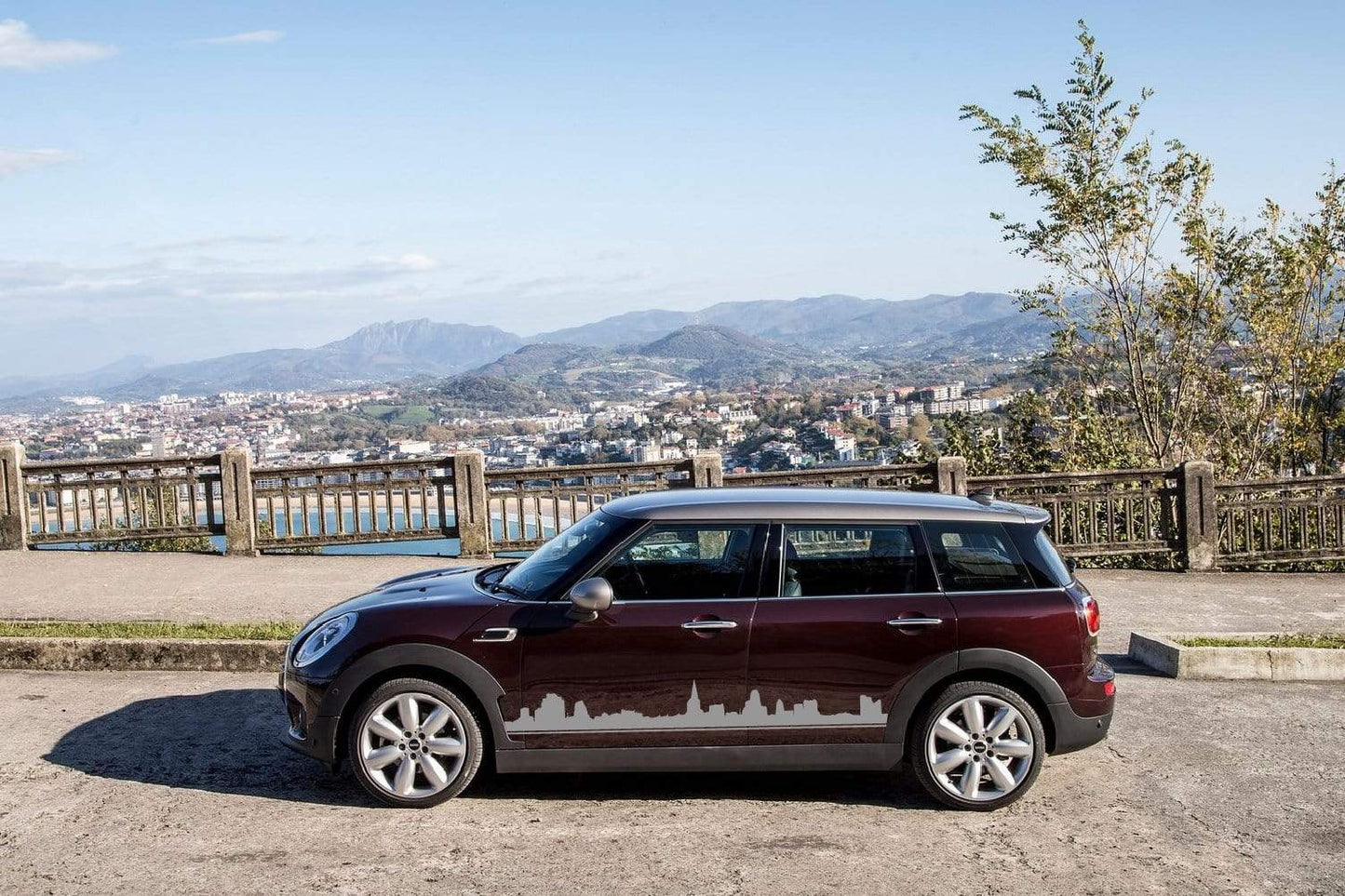 Premium Quality Vinyl Sticker fit Mini Cooper Vinyl car stickers Automotive decals Town line Design Clubman, John Cooper, Countryman