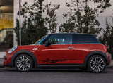 Premium Quality Vinyl Sticker fit Mini Cooper Skull Tribal line Design Automotive decals