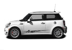 Premium Quality Vinyl Sticker fit Mini Cooper Skull Tribal line Design Automotive decals