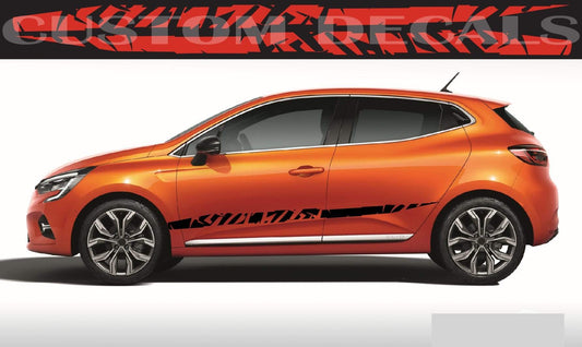Autocollants graphiques de ligne MODERNE pour Renault Clio renault clio