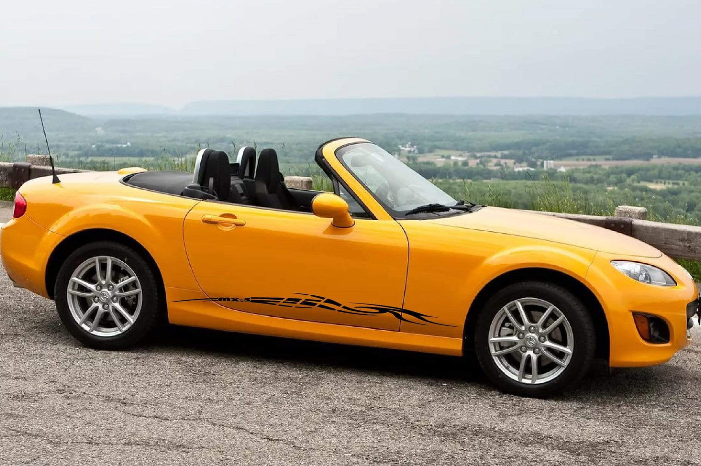 Premium Quality Stickers Compatible With Mazda MX-5 Miata Tribal Line Design