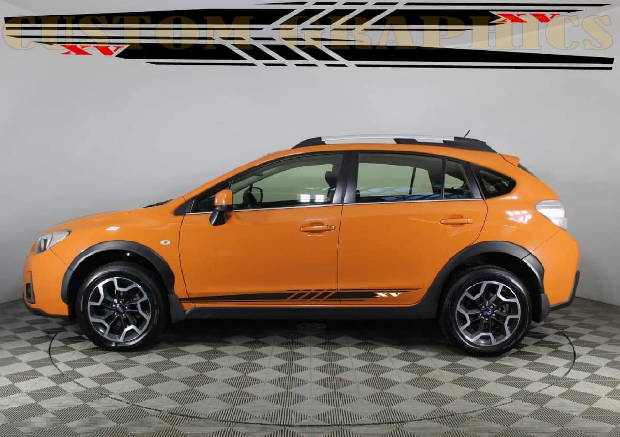 Vinyl Graphics New 2 color Line Design Vinyl decal Stickers Compatible with Subaru XV CAR STICKERS