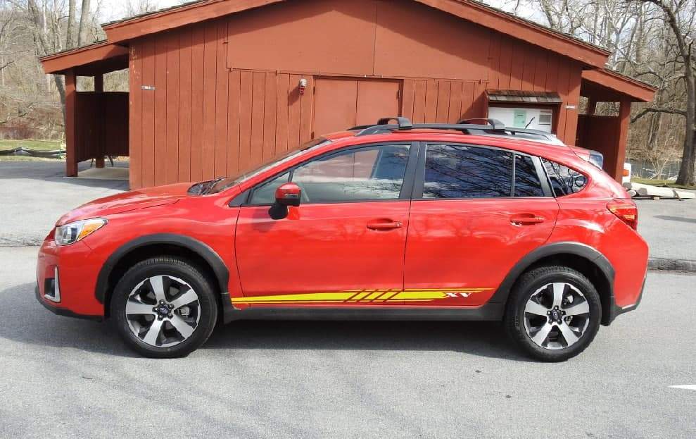 Vinyl Graphics New 2 color Line Design Vinyl decal Stickers Compatible with Subaru XV CAR STICKERS