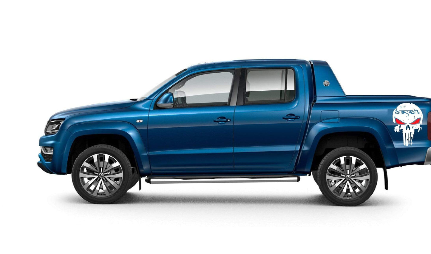 NOUVEAU Graphismes de crâne 2 couleurs pour VW Amarok | Kit de décalcomanies VW Amarok | Décalcomanies VW | Décalcomanies Amarok