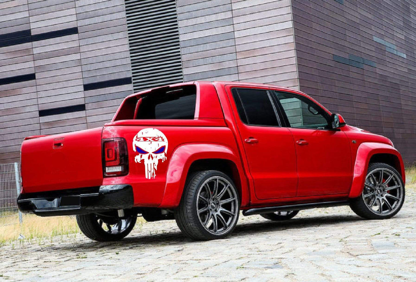 NOUVEAU Graphismes de crâne 2 couleurs pour VW Amarok | Kit de décalcomanies VW Amarok | Décalcomanies VW | Décalcomanies Amarok