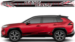 Vinyl Graphics New 2 colors Design Decals Stickers Racing Stripes Compatible with Toyota Rav4