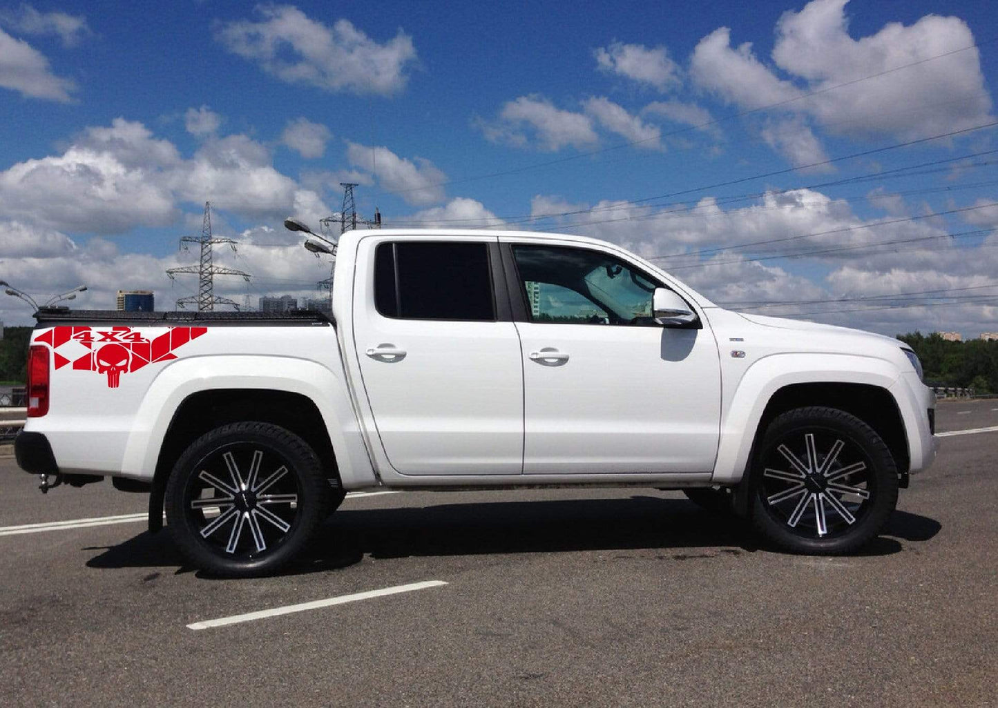 NEW Back Side Graphics for Volkswagen Amarok | VW Amarok Line Stickers | VW decal kit | Amarok Stickers